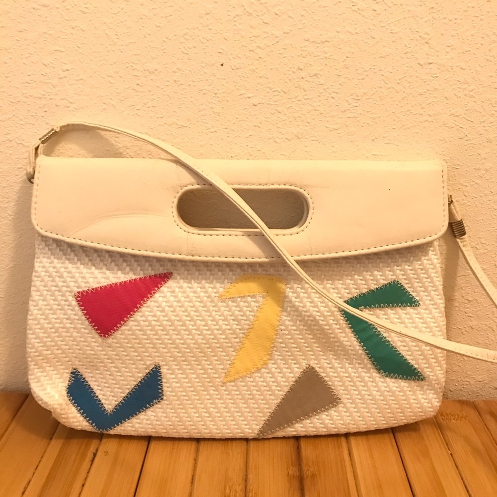 Vintage color block purse